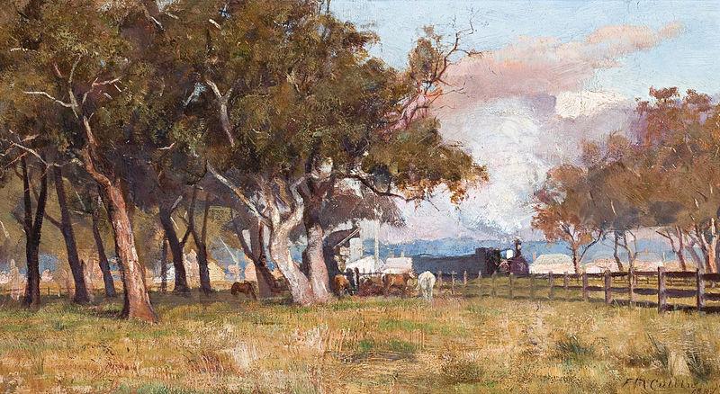 Frederick Mccubbin The Morning Train oil painting image